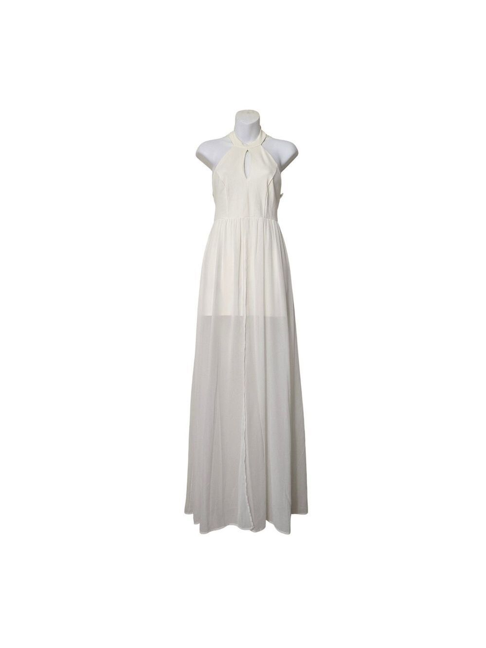 Lulus My Beloved Lace Maxi Dress In White Sz S